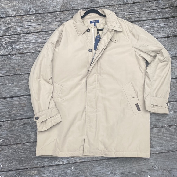 🆕Polo Ralph Lauren 🏇Water Repellent Commuter Coat Khaki Big & Tall Size 1XB - Picture 3 of 15